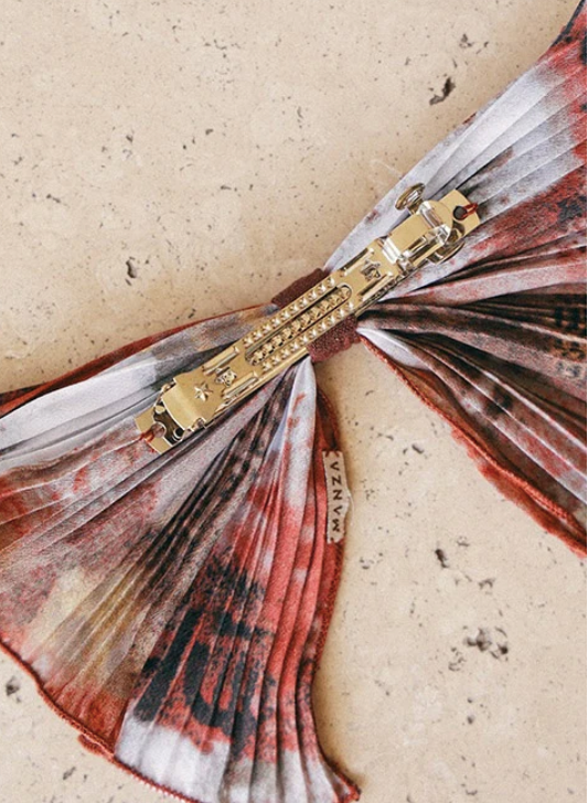 Laço Espiga Burdeo Acuarela