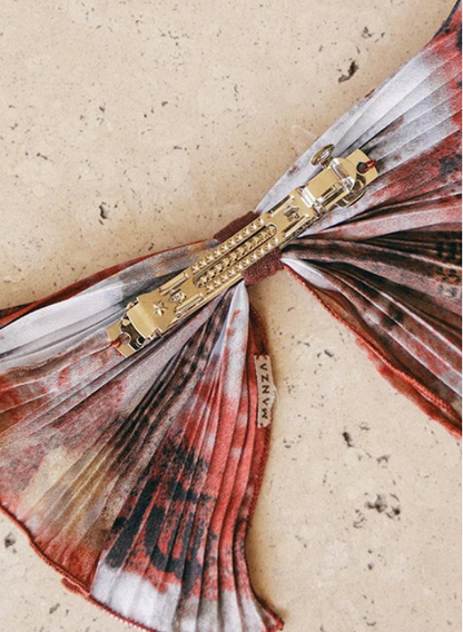 Laço Espiga Burdeo Acuarela