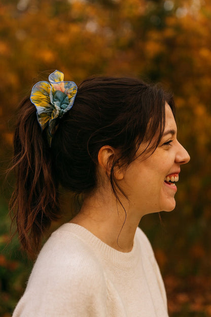 Nena floral turquesa